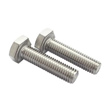 奥峰 DIN933全牙外六角螺栓，M6-1.0X10，不锈钢316，强度A4-70